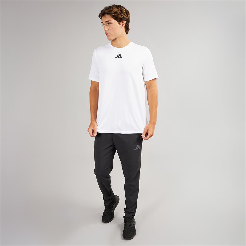 adidas Mens Pregame T-Shirt White/Black