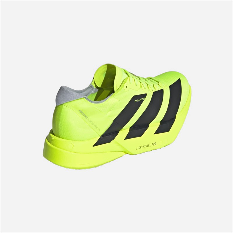 adidas Womens Adizero Adios Pro 4 Neutral Running Shoes Lucid Lemon/Core Black/Halo Silver