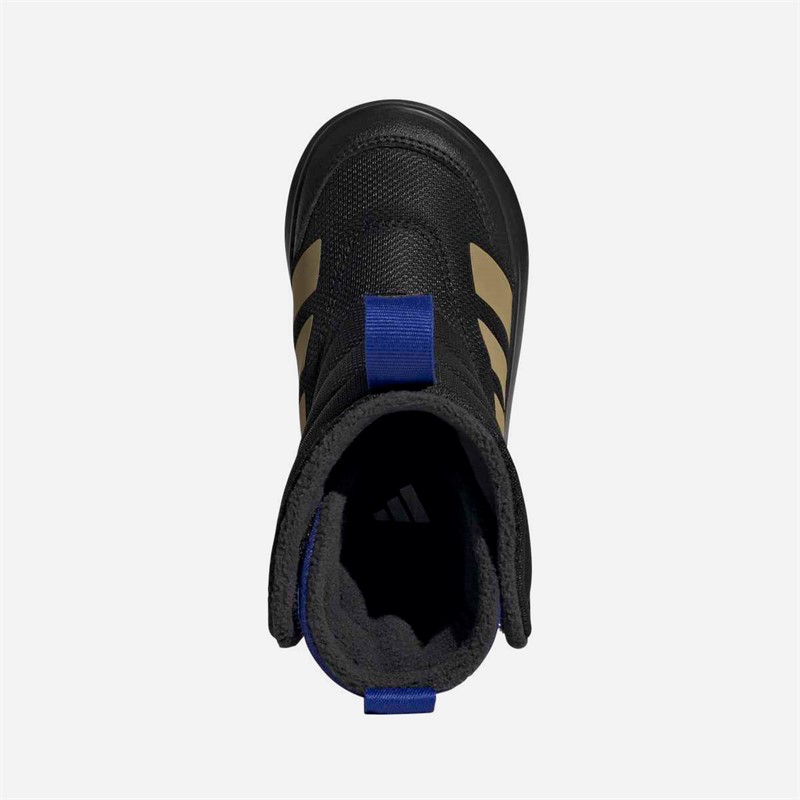 adidas Infant Winterplay High Trainers Core Black/Khaki/Preloved Teal