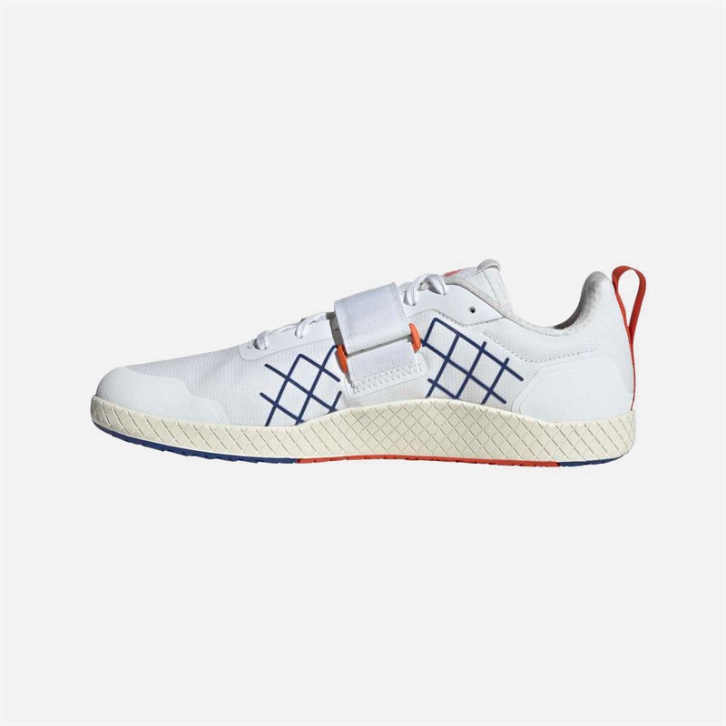 adidas The Total Weightlifting Shoes Cloud White/Dark Blue/Royal Blue