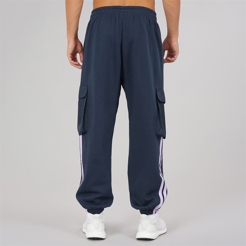 adidas Mens City Tech Utility Fleece Joggers Aurora Ink/Pure Teal