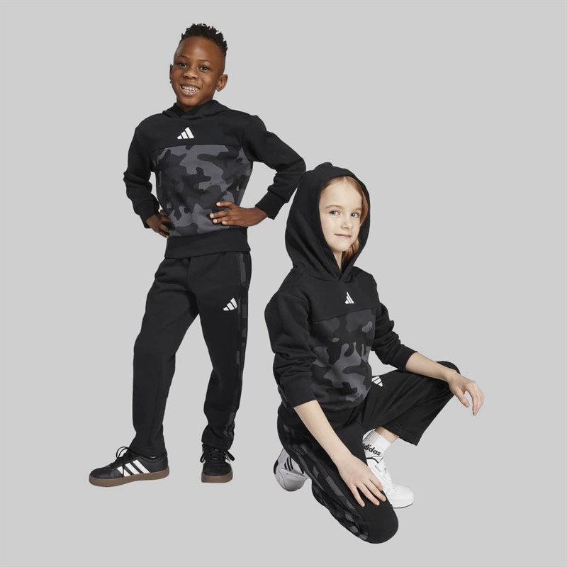 adidas Kids Seasonal Essentials Camo Tracksuit Black/White