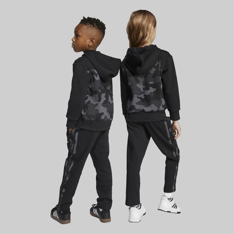 adidas Kids Seasonal Essentials Camo Tracksuit Black/White