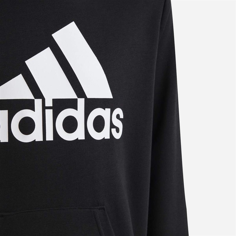 adidas Junior Big Logo Hoodie Black/White