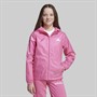 adidas Junior Girls Rain Full Zip Jacket Pink Fusion