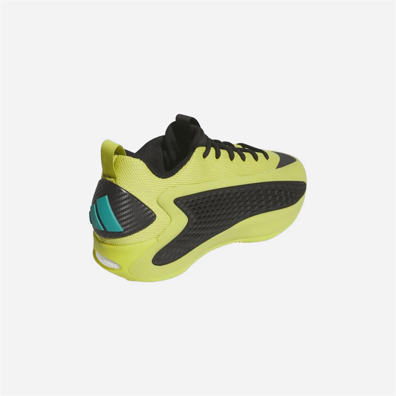 adidas Mens Anthony Edwards 1 Low 'Preloved Lime' Basketball Shoes Preloved Lime/Core Black/Pure Teal