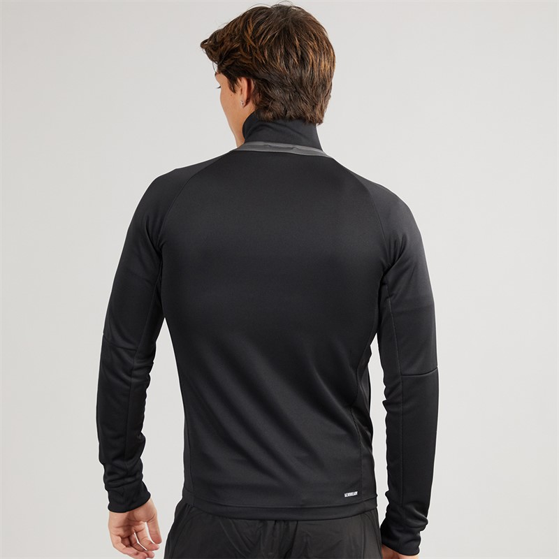 adidas Mens Aeroready Sereno Cut 3-Stripes Track Jacket Black/Grey Six