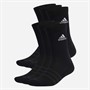 adidas Sportswear Cushioned Six Pack Crew Socks Black/White