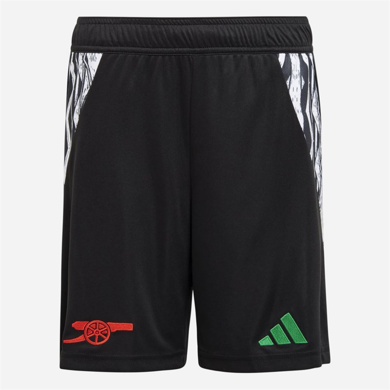 adidas Junior Boys AFC Arsenal FC 24/25 Away Shorts Black