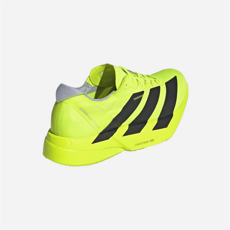 adidas Mens Adizero Adios Pro 4 Neutral Running Shoes Lucid Lemon/Core Black/Halo Silver