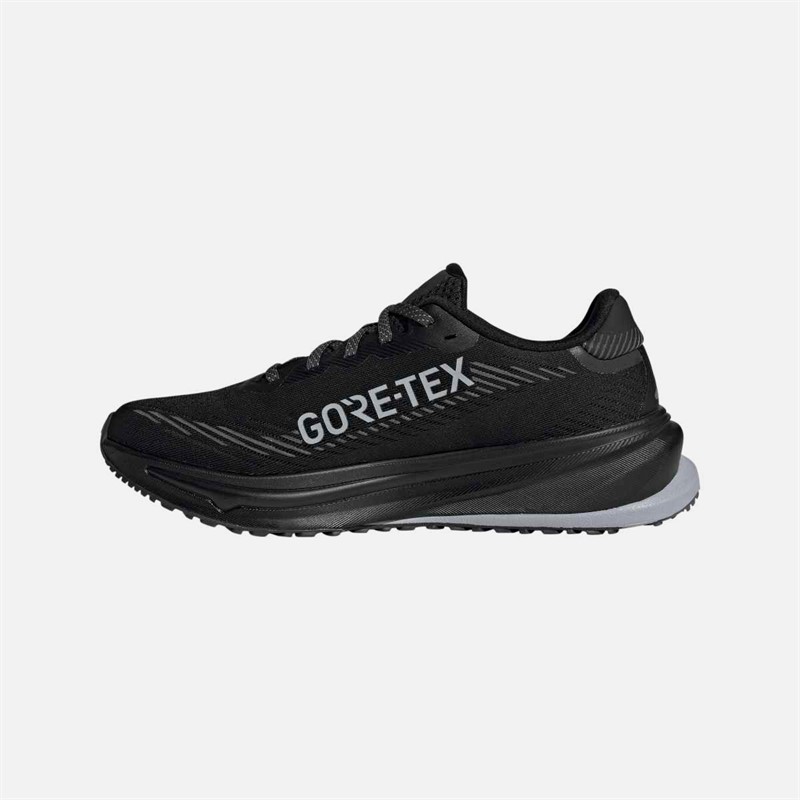 adidas Womens Supernova Rise Gore-Tex Waterproof Neutral Running Shoes Core Black/Preloved Violet/Carbon