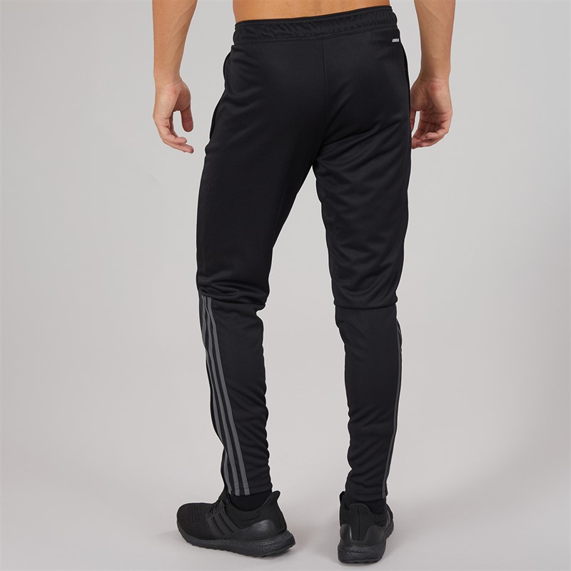 adidas Mens Aeroready Sereno Cut 3-Stripes Tapered Track Pants Black/Grey Six