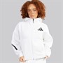 adidas Womens Z.N.E Full Zip Hoodie White