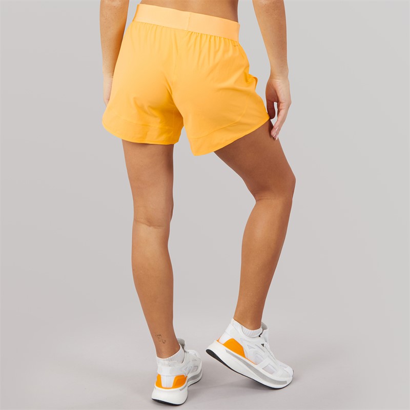adidas Womens Pacer Workout Flex Woven Shorts Semi Ice Tangerine