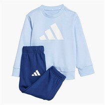 adidas Infant Boys Essentials Sweatshirt And Joggers Set Glow Blue/White