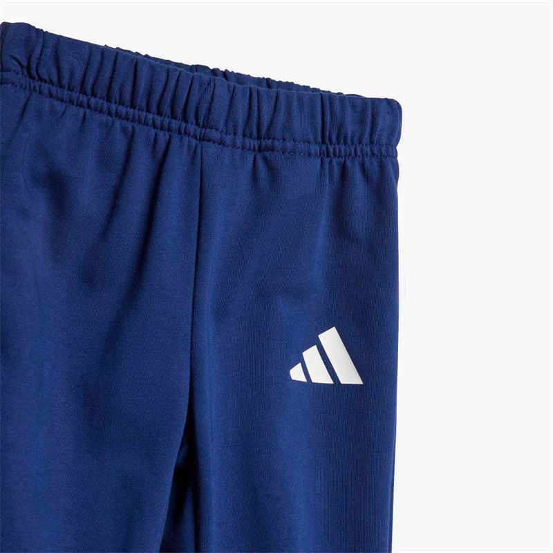 adidas Infant Boys Essentials Sweatshirt And Joggers Set Glow Blue/White
