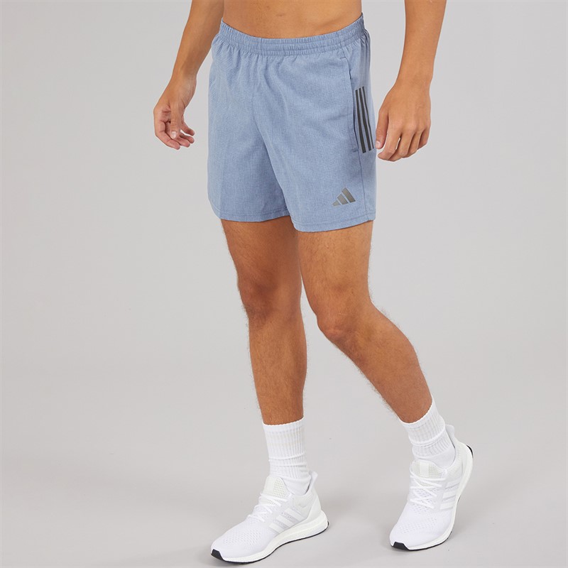 adidas Mens Own The Run Running Shorts Preloved Ink/White