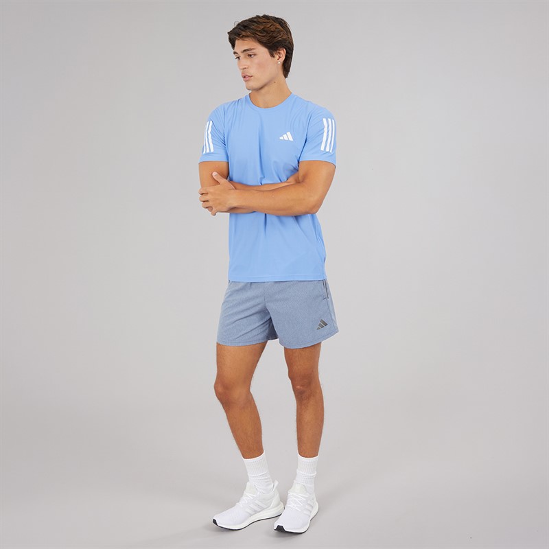 adidas Mens Own The Run Running Shorts Preloved Ink/White