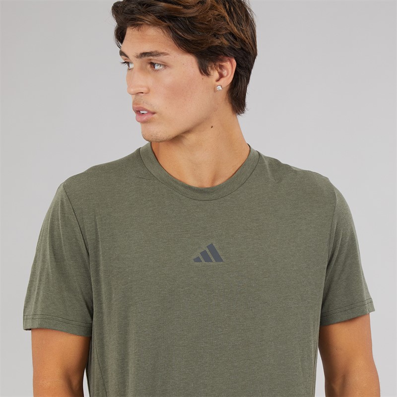 adidas Mens Designed For Training Workout T-Shirt Night Cargo