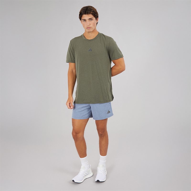 adidas Mens Designed For Training Workout T-Shirt Night Cargo