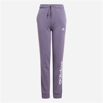 adidas Junior Girls Essentials Linear Logo Joggers Shadow Violet/Clear Pink