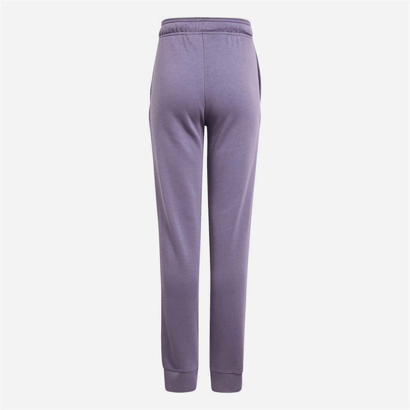 adidas Junior Girls Essentials Linear Logo Joggers Shadow Violet/Clear Pink