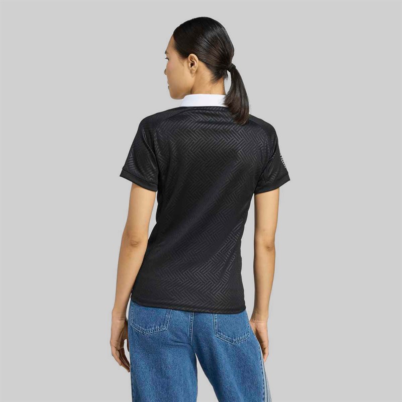 adidas Womens NZ RWC New Zealand Black Ferns 2025 Rugby World Cup Home Jersey All Black
