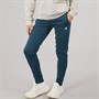 adidas Womens AEROREADY Dame And Go Trapered Fleece Joggers Arctic Night/White