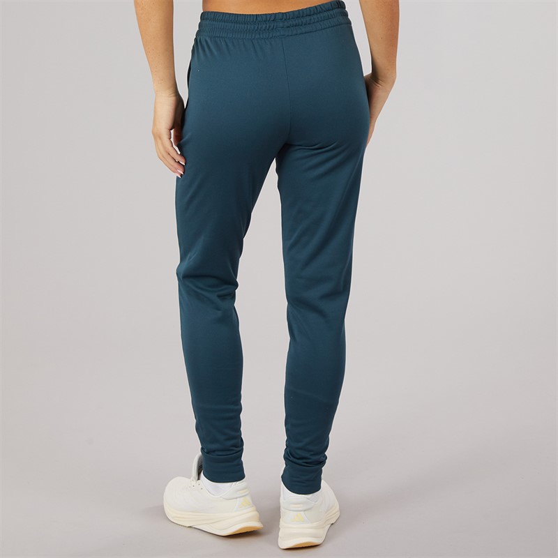 adidas Womens AEROREADY Dame And Go Trapered Fleece Joggers Arctic Night/White