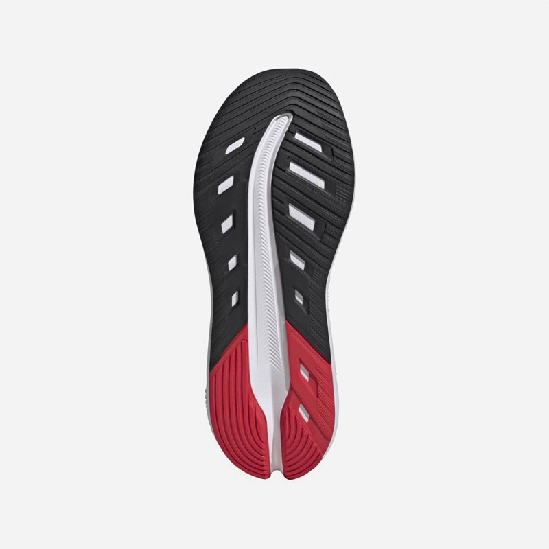 adidas Mens Questar 3 Neutral Running Shoes Cloud White/Core Black/Pure Ruby