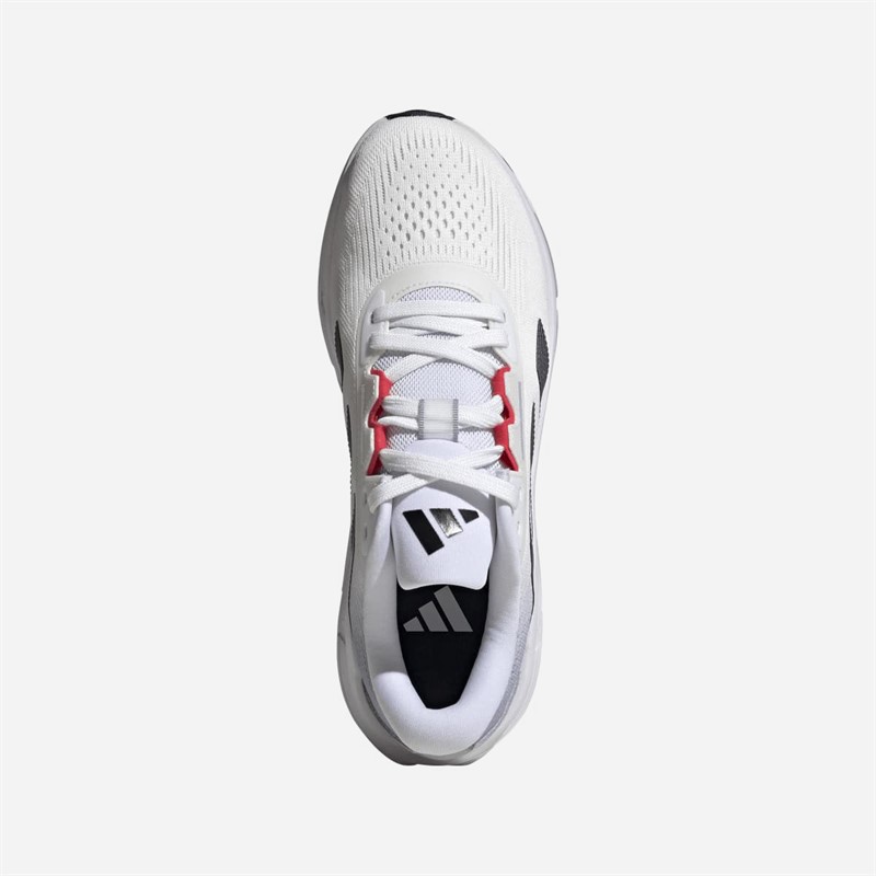adidas Mens Questar 3 Neutral Running Shoes Cloud White/Core Black/Pure Ruby