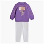 adidas Infant Girls X Disney Minnie Mouse Sweatshirt And Joggers Set Active Purple/Semi Ice Tangerine