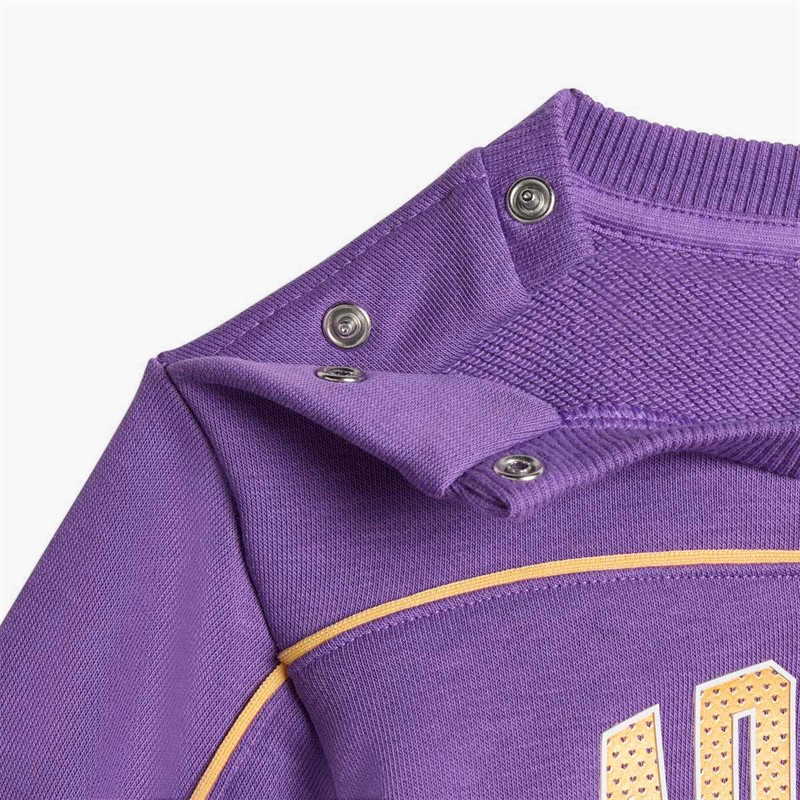 adidas Infant Girls X Disney Minnie Mouse Sweatshirt And Joggers Set Active Purple/Semi Ice Tangerine