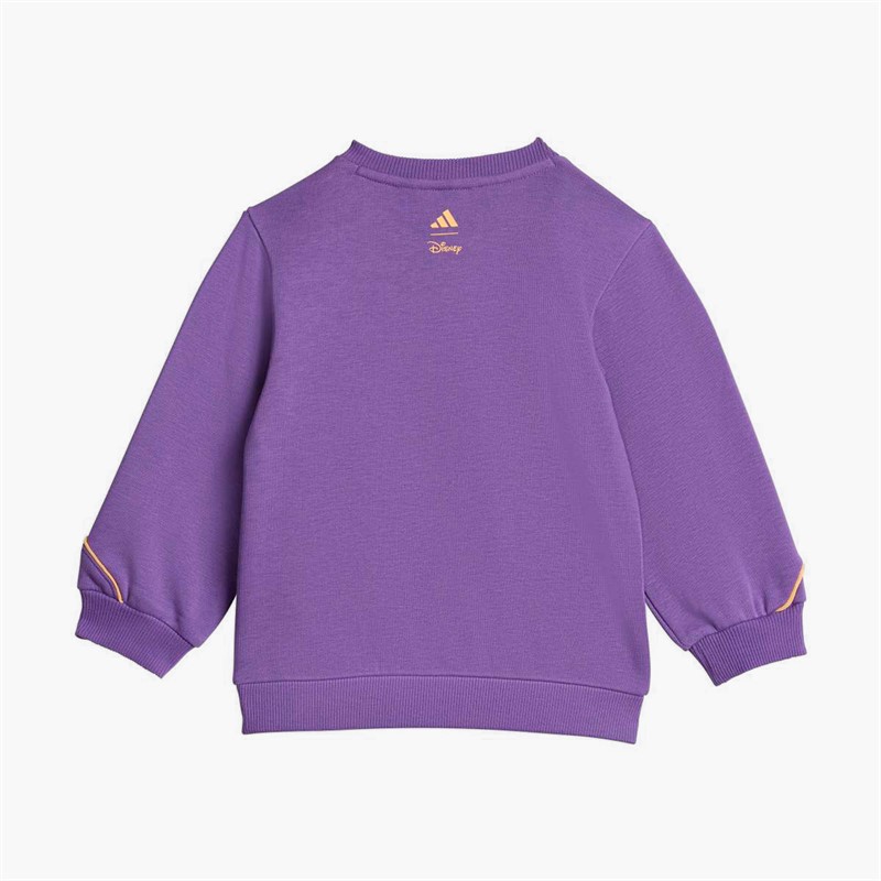 adidas Infant Girls X Disney Minnie Mouse Sweatshirt And Joggers Set Active Purple/Semi Ice Tangerine