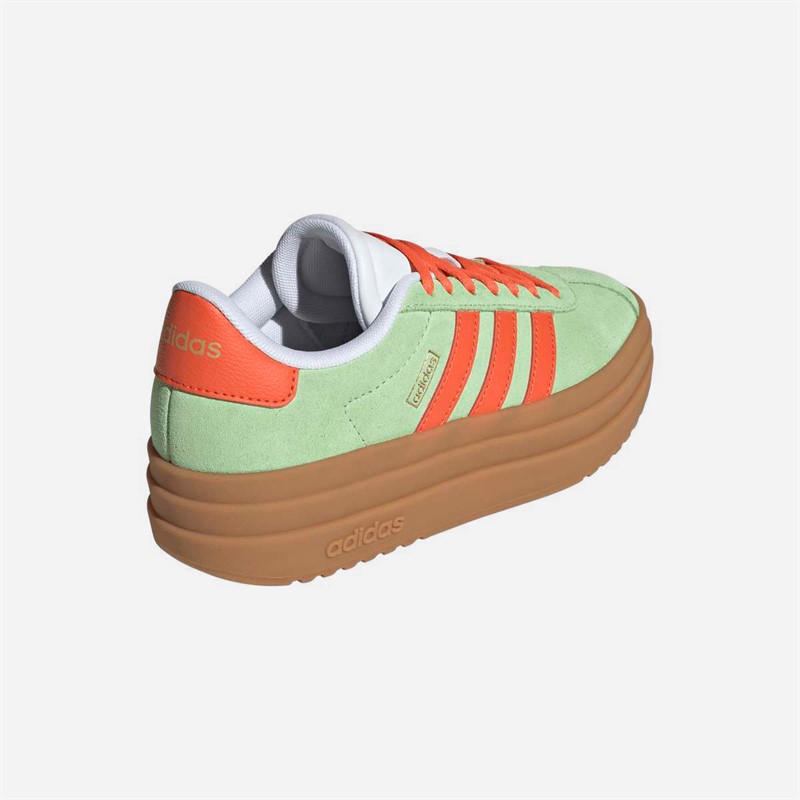 adidas Junior VL Court Bold Trainers Semi Green Spark/Semi Impact Orange/Cloud White