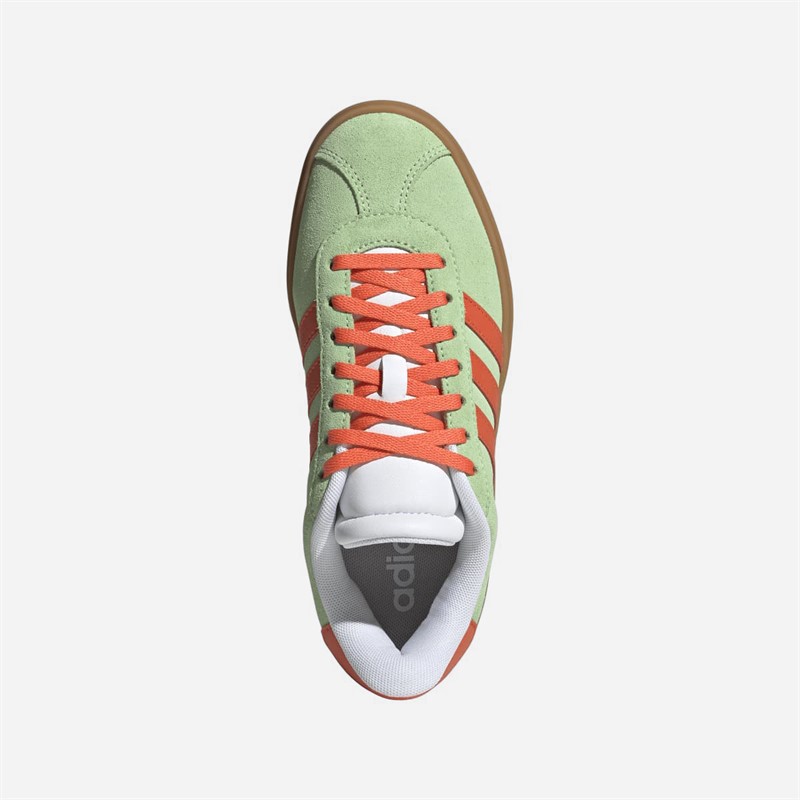 adidas Junior VL Court Bold Trainers Semi Green Spark/Semi Impact Orange/Cloud White