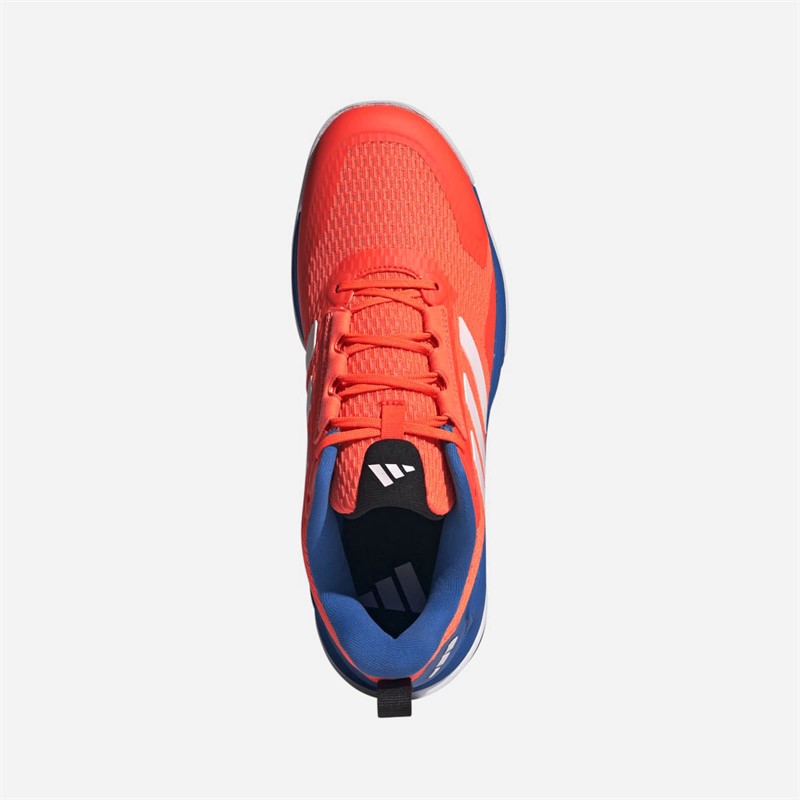 adidas Mens Novaflight 6 Indoor Court Shoes Team Solar Orange/Zero Metalic/Bright Royal