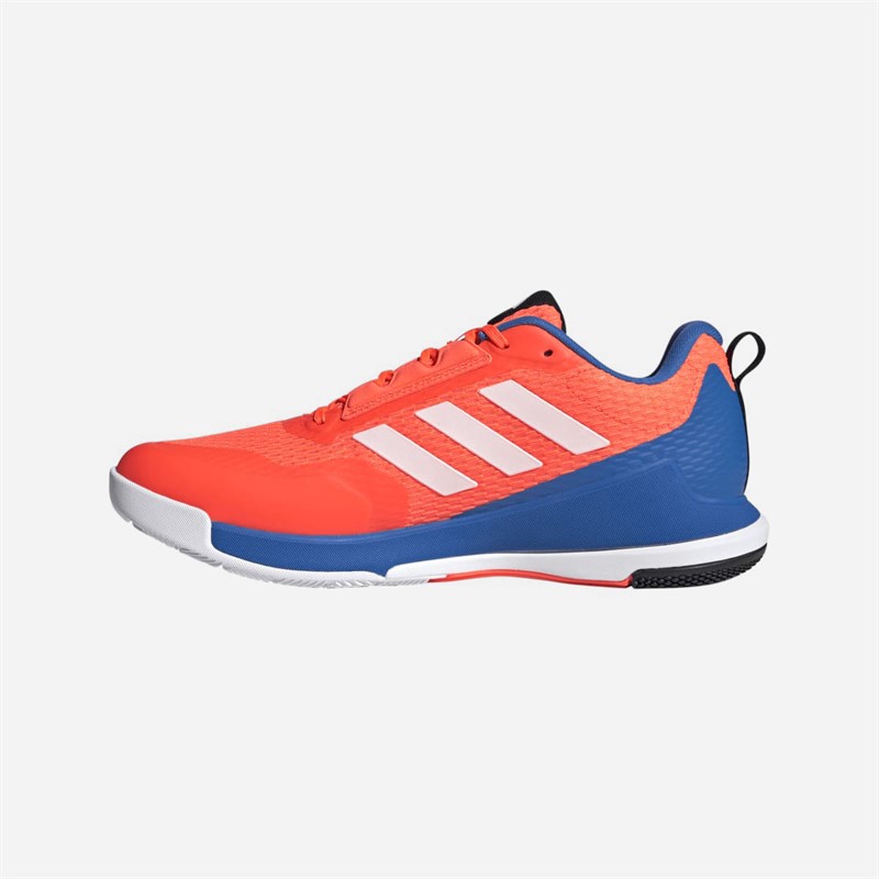 adidas Mens Novaflight 6 Indoor Court Shoes Team Solar Orange/Zero Metalic/Bright Royal