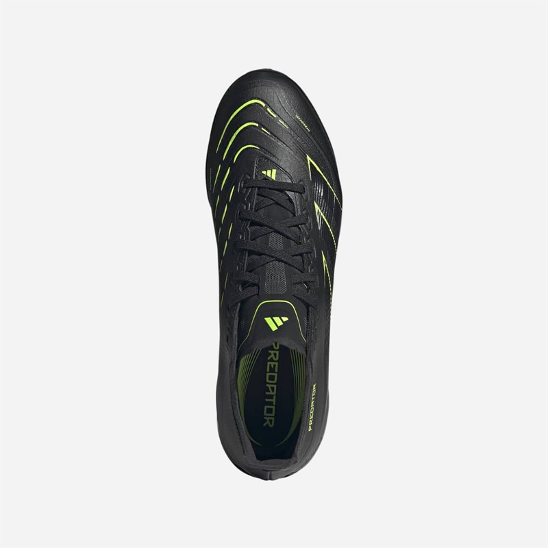 adidas Mens Predator League Electric Stealth Pack TF Astro Football Boots Core Black/Carbon/Lucid Lemon