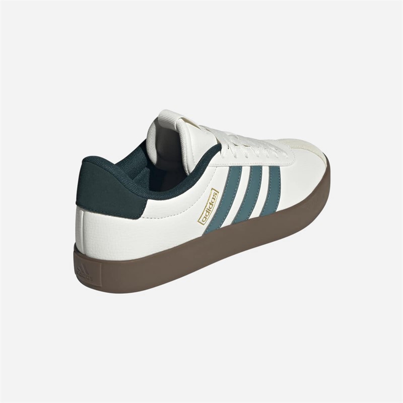 adidas Mens VL Court 3.0 Trainers Core White/Preloved Teal/Aurora Ivy