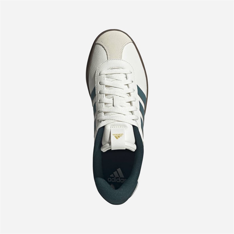 adidas Mens VL Court 3.0 Trainers Core White/Preloved Teal/Aurora Ivy