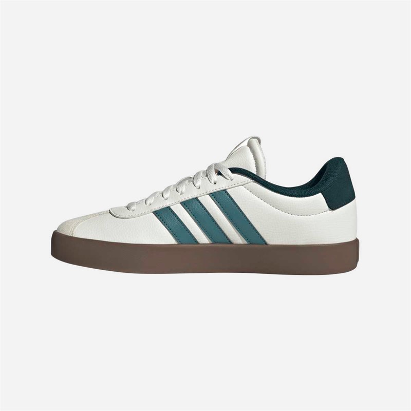 adidas Mens VL Court 3.0 Trainers Core White/Preloved Teal/Aurora Ivy