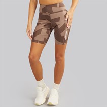 adidas Womens Terrex 8 Inch Printed Tight Shorts Trace Brown/Earth Strata