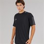 adidas Mens Aeroready Sereno 3-Stripes T-Shirt Black/Grey Six