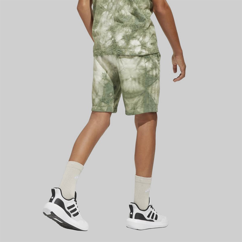 adidas Junior Boys All SZN All Over Print Shorts Olive Strata/Olive Strata