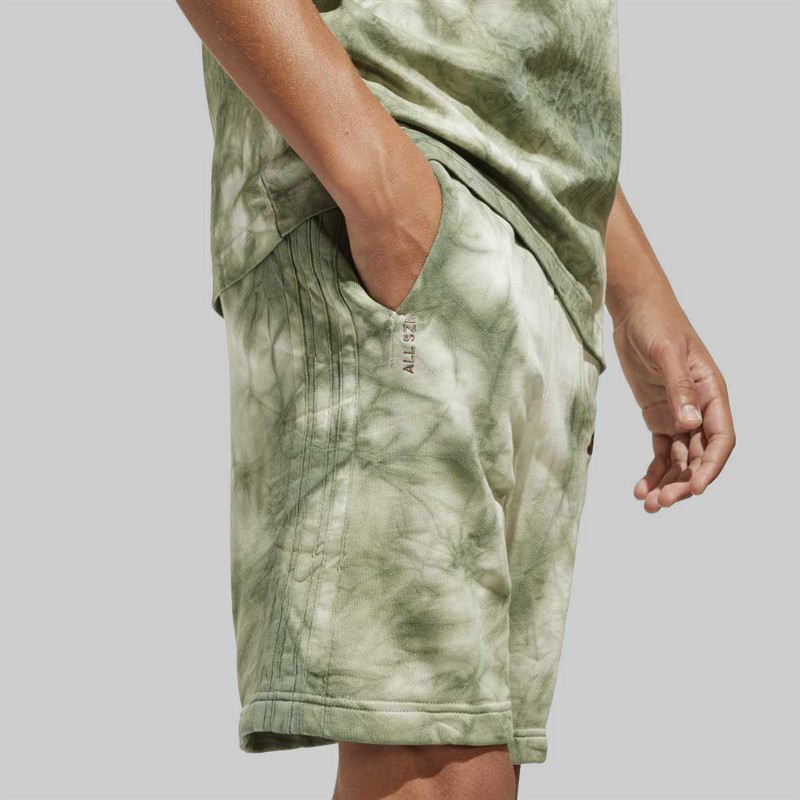 adidas Junior Boys All SZN All Over Print Shorts Olive Strata/Olive Strata