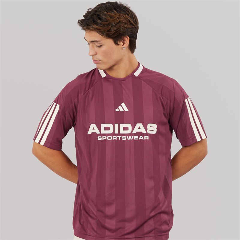 adidas Mens House Of Tiro Nations Pack T-Shirt Victory Crimson/Putty Mauve