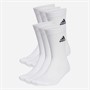 adidas Sportswear Cushioned Six Pack Crew Socks White/Black