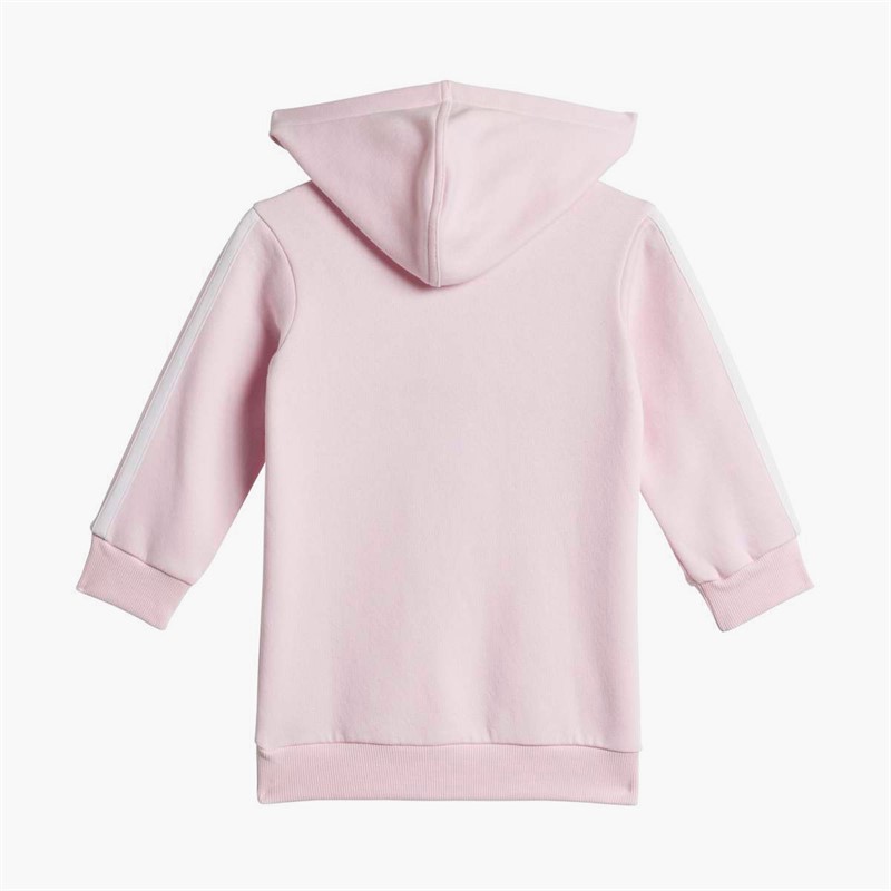 adidas Infant Girls Seasonal Essentials Tiberio 3 Stripes Hoodie And Leggings Set Clear Pink/Pink Fusion/White