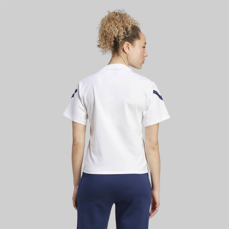 adidas Womens FFR France Rugby Travel T-Shirt White